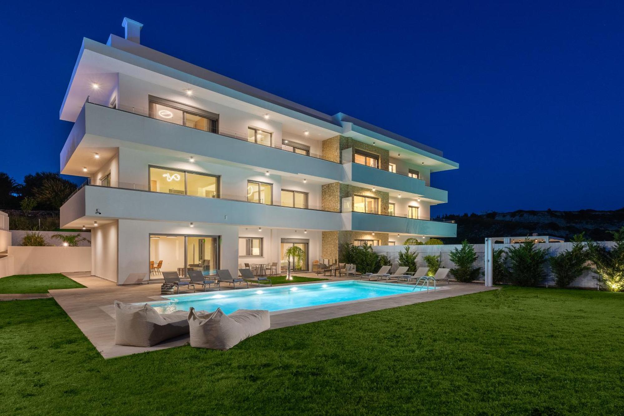 Pantheon Luxury Villas Rhodes Island アファンドウ エクステリア 写真