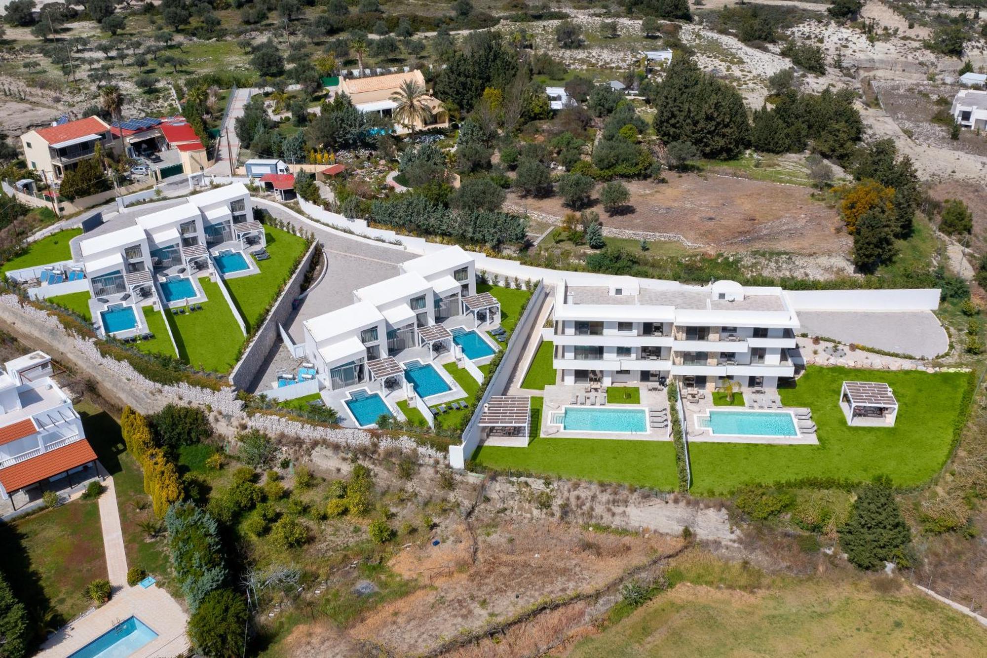 Pantheon Luxury Villas Rhodes Island アファンドウ エクステリア 写真