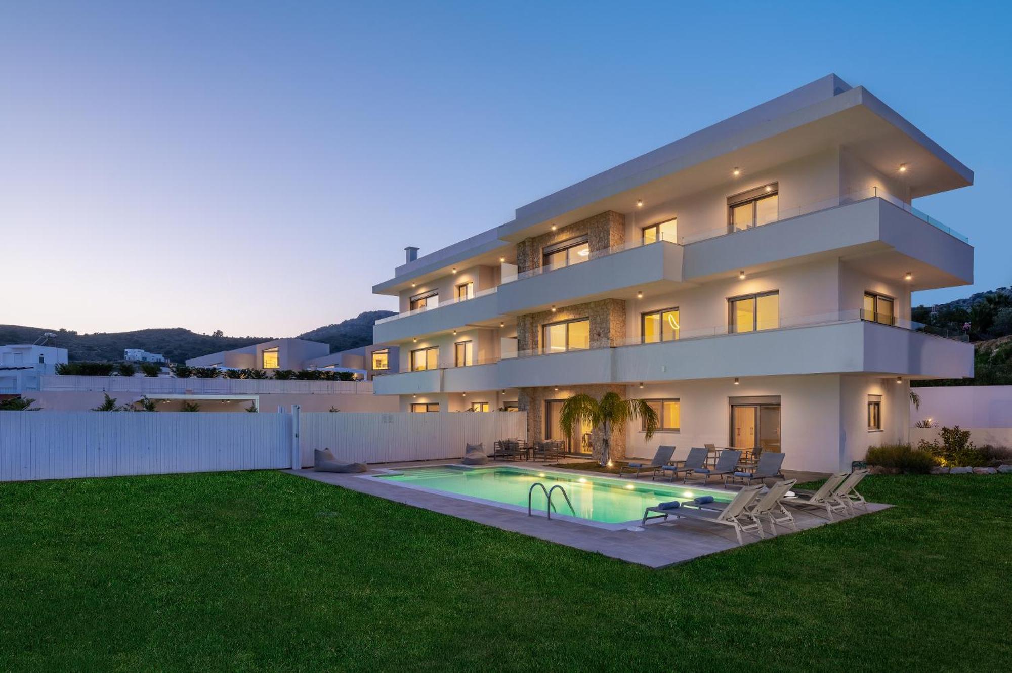 Pantheon Luxury Villas Rhodes Island アファンドウ エクステリア 写真